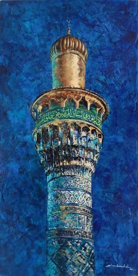 Shan Amrohvi, 24 x 48 inch, Acrylic on Canvas, Cityscape Painting, AC-SA-184